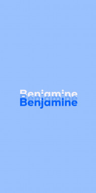 Name DP: Benjamine