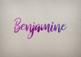 Benjamine Watercolor Name DP