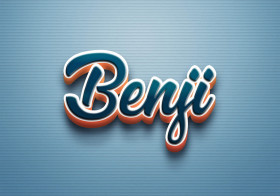 Cursive Name DP: Benji