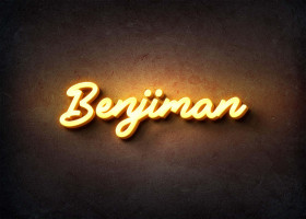 Glow Name Profile Picture for Benjiman