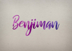 Benjiman Watercolor Name DP