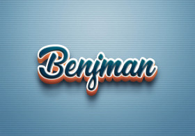Cursive Name DP: Benjman