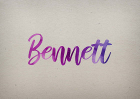 Bennett Watercolor Name DP