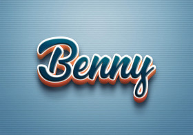 Cursive Name DP: Benny