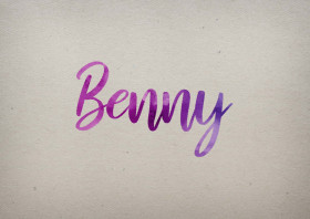 Benny Watercolor Name DP