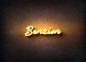 Glow Name Profile Picture for Benzion