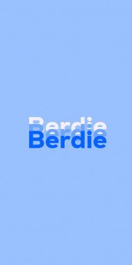 Name DP: Berdie