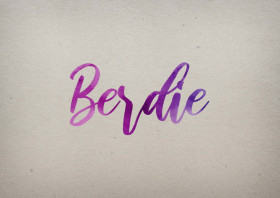 Berdie Watercolor Name DP