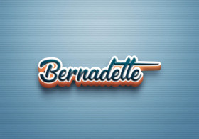 Cursive Name DP: Bernadette