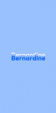 Name DP: Bernardine