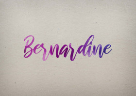 Bernardine Watercolor Name DP