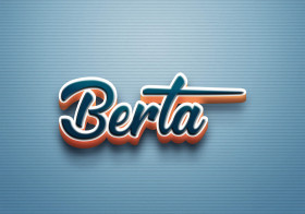 Cursive Name DP: Berta