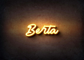 Glow Name Profile Picture for Berta