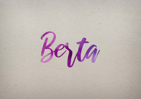 Berta Watercolor Name DP