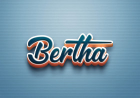 Cursive Name DP: Bertha