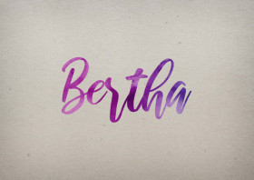Bertha Watercolor Name DP