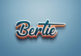 Cursive Name DP: Bertie