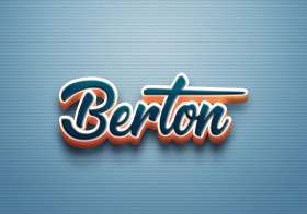 Cursive Name DP: Berton