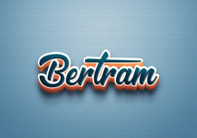 Cursive Name DP: Bertram