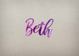 Beth Watercolor Name DP