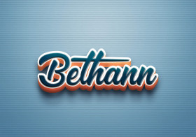 Cursive Name DP: Bethann