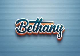 Cursive Name DP: Bethany