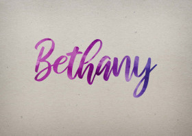 Bethany Watercolor Name DP