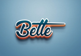 Cursive Name DP: Bette