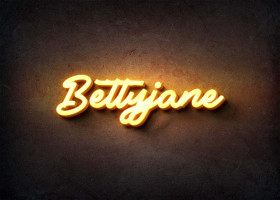 Glow Name Profile Picture for Bettyjane