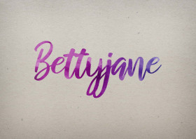 Bettyjane Watercolor Name DP