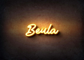 Glow Name Profile Picture for Beula
