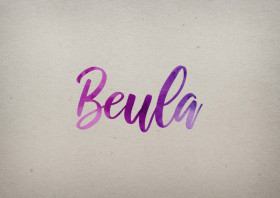 Beula Watercolor Name DP