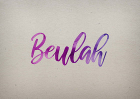 Beulah Watercolor Name DP