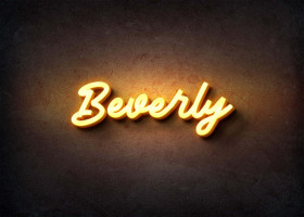 Glow Name Profile Picture for Beverly