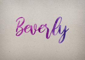 Beverly Watercolor Name DP