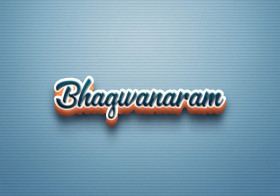 Cursive Name DP: Bhagwanaram
