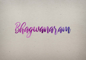 Bhagwanaram Watercolor Name DP