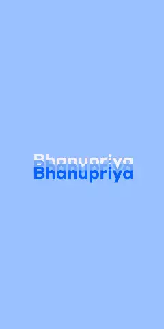 Bhanupriya Name DP & Wallpaper Collection