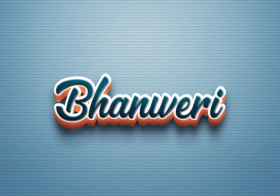 Cursive Name DP: Bhanweri
