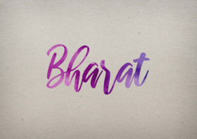 Bharat Watercolor Name DP