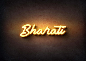 Glow Name Profile Picture for Bharati