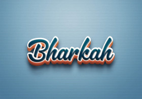 Cursive Name DP: Bharkah