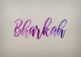 Bharkah Watercolor Name DP