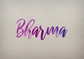 Bharma Watercolor Name DP