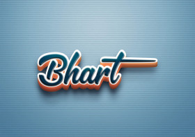 Cursive Name DP: Bhart