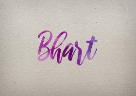 Bhart Watercolor Name DP