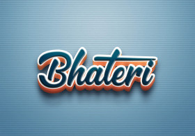 Cursive Name DP: Bhateri
