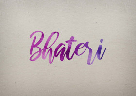Bhateri Watercolor Name DP