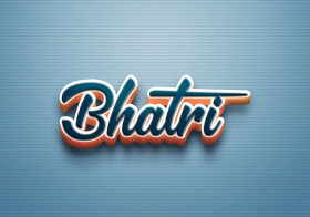 Cursive Name DP: Bhatri