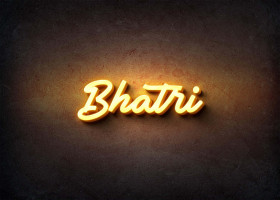 Glow Name Profile Picture for Bhatri